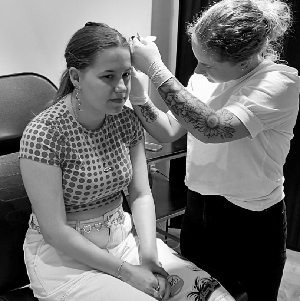 Udførelse af piercing